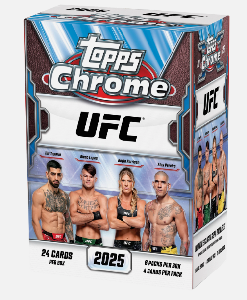 2025 TOPPS CHROME UFC VALUE BLASTER BOX MMA Mixed Martial Arts Brand New QTY