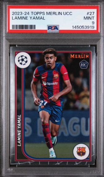 2023-24 TOPPS MERLIN UEFA CLUB COMPETITIONS #27 LAMINE YAMAL