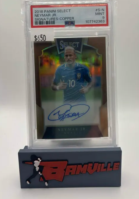 2016 PANINI SELECT SIGNATURES #S-N NEYMAR JR. SIGNATURES-COPPER