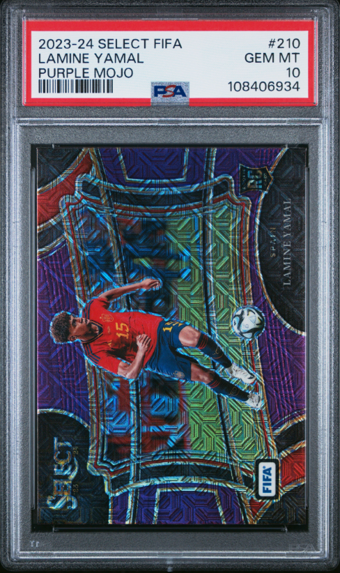 2023-24 PANINI SELECT FIFA #210 LAMINE YAMAL PURPLE MOJO