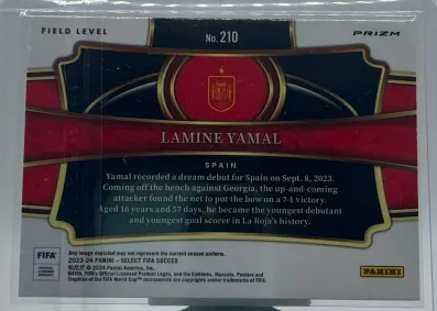 Panini SELECT 23/24 Rookie RC CARD Lamine Yamal no.210
