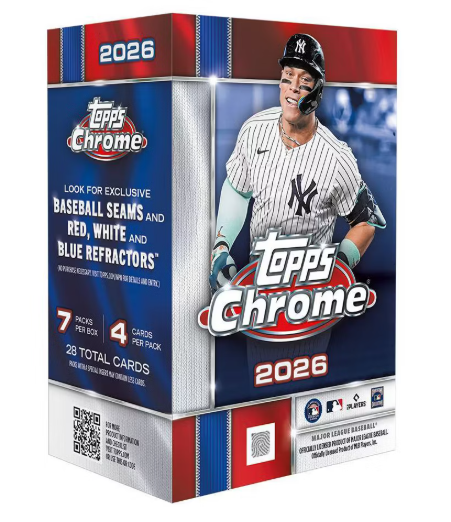 2026 Topps MLB Chrome Baseball Trading Card Value Box